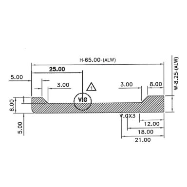 Side Rail 65mm